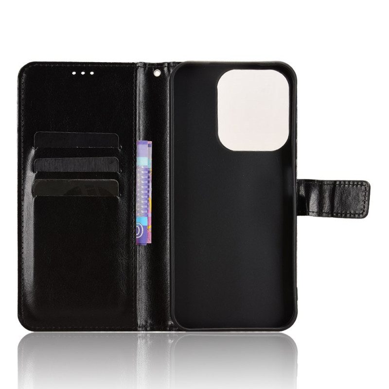 Läderfodral Poco C85 Telefonfodral Flashigt Konstläder