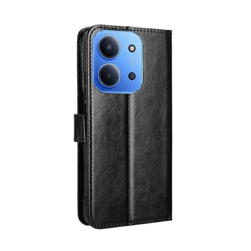 Läderfodral Poco C85 Telefonfodral Flashigt Konstläder