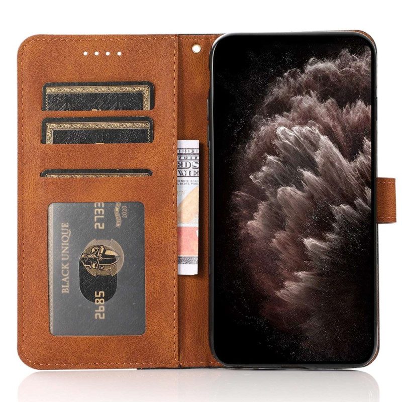 Läderfodral Poco C85 Telefonfodral Tvåfärgad