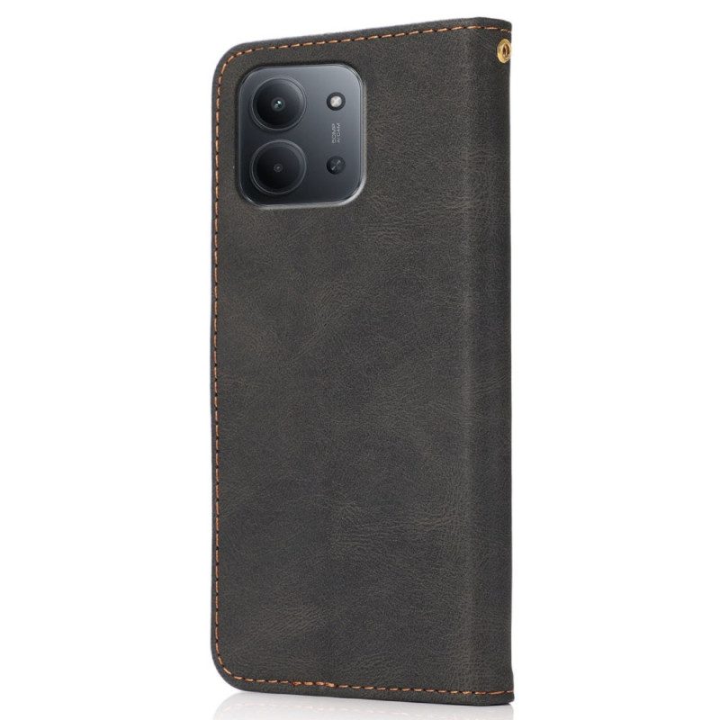 Läderfodral Poco C85 Telefonfodral Tvåfärgad