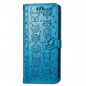 Läderfodral Poco X7 5g Telefonfodral Animerade Djur