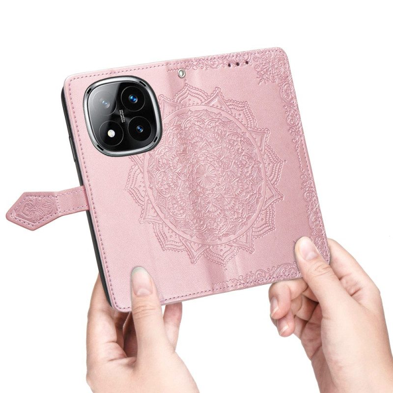 Läderfodral Poco X7 5g Telefonfodral Barockmandala