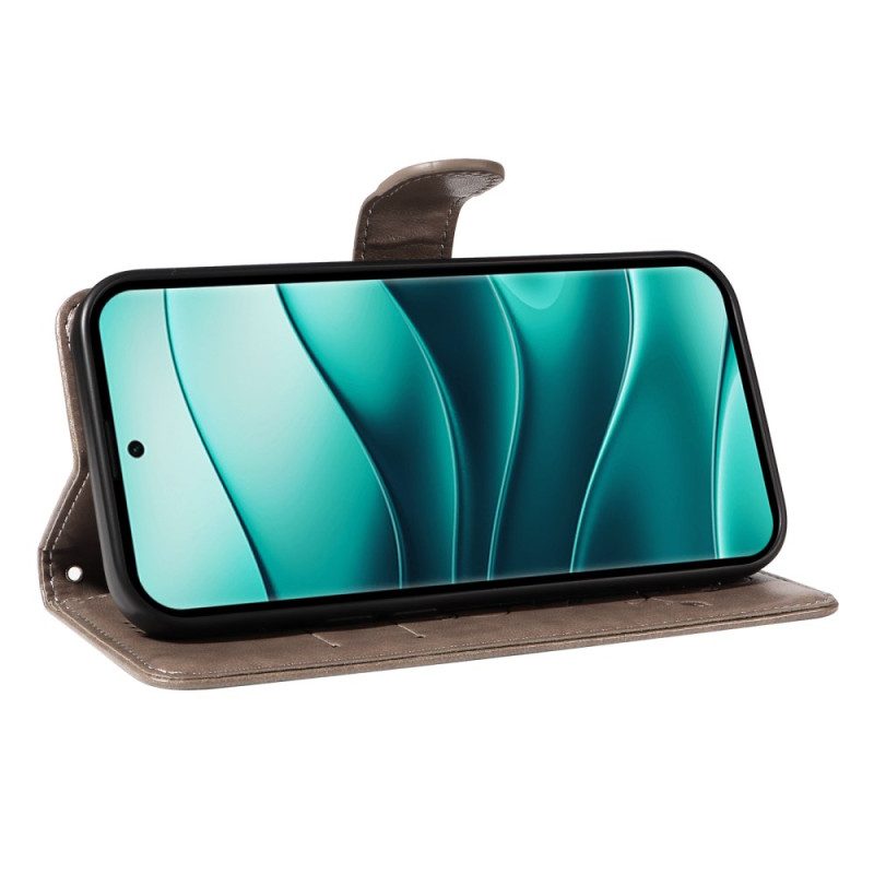 Läderfodral Poco X7 5g Telefonfodral Botanisk
