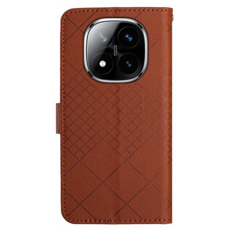 Läderfodral Poco X7 5g Telefonfodral Diamanter