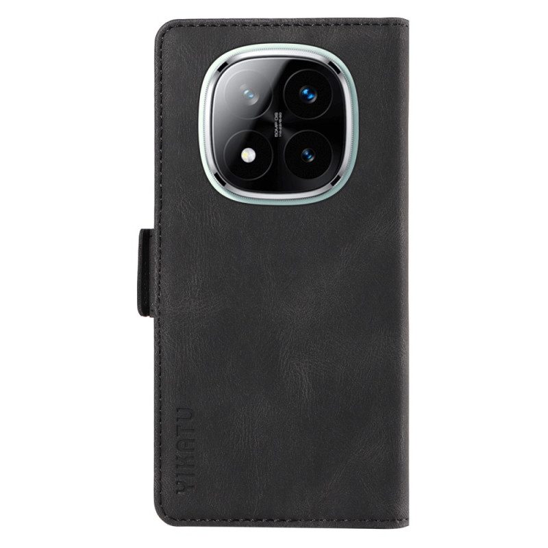 Läderfodral Poco X7 5g Telefonfodral Ykatu Mockaeffekt