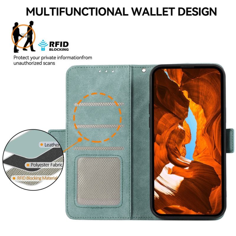 Läderfodral Poco X7 Pro 5g Telefonfodral Abeel Vintage Mockaeffekt