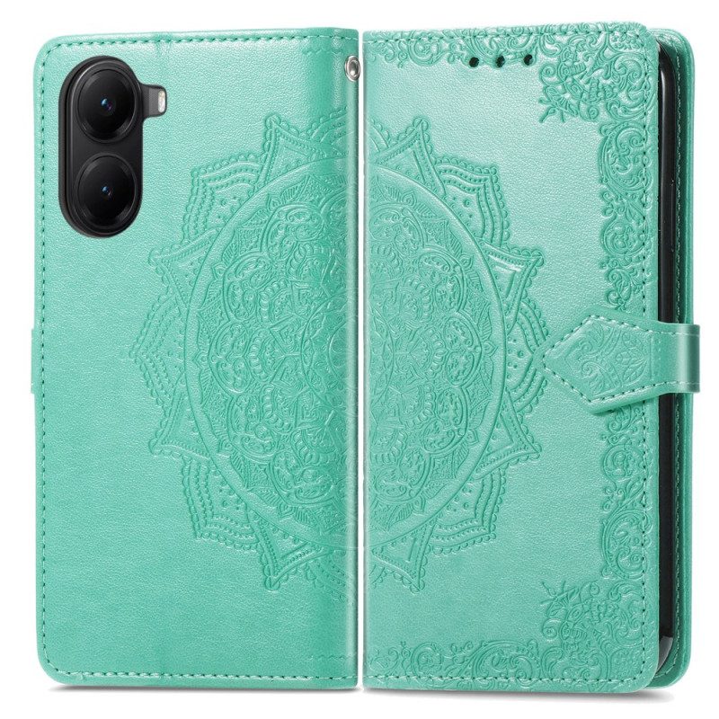 Läderfodral Poco X7 Pro 5g Telefonfodral Barock Mandala