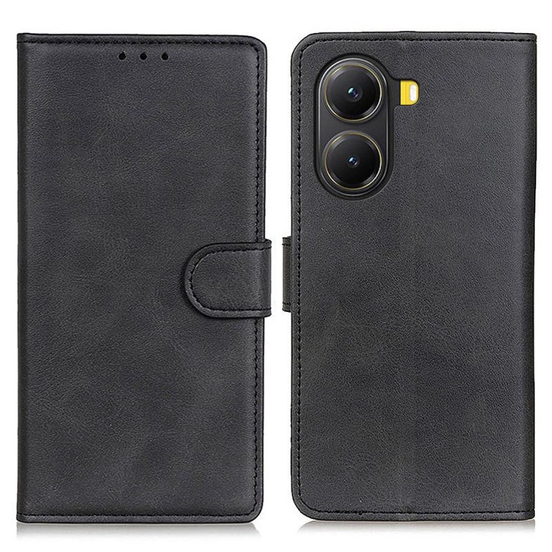 Läderfodral Poco X7 Pro 5g Telefonfodral Matt Konstläder