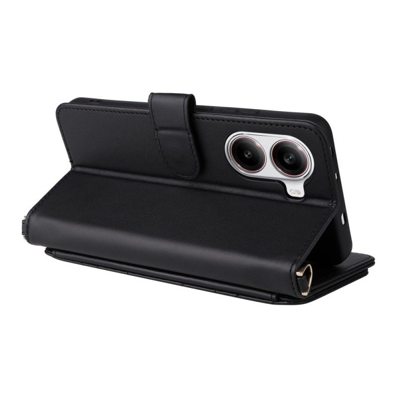 Läderfodral Poco X7 Pro 5g Telefonfodral Multifunktionell Quiltad