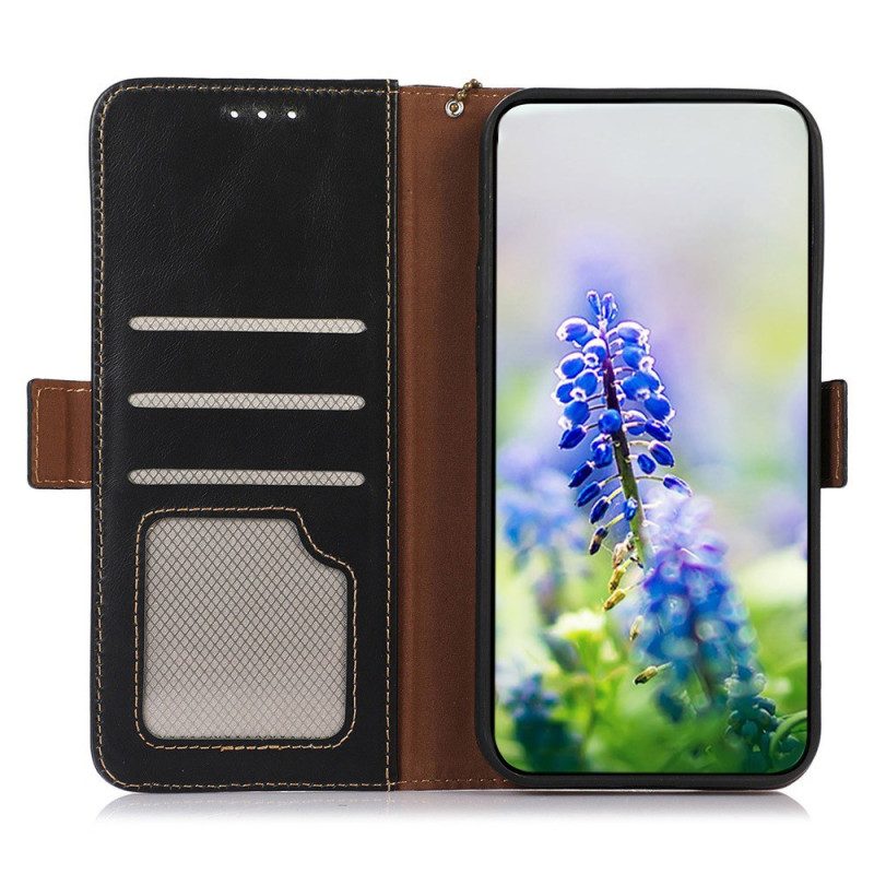 Läderfodral Poco X7 Pro 5g Telefonfodral Rfid-blockerande Läder