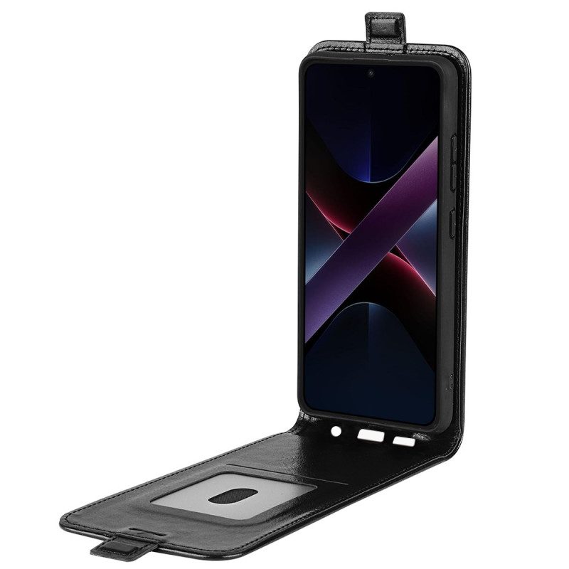 Läderfodral Poco X7 Pro 5g Telefonfodral Vertikal Flik