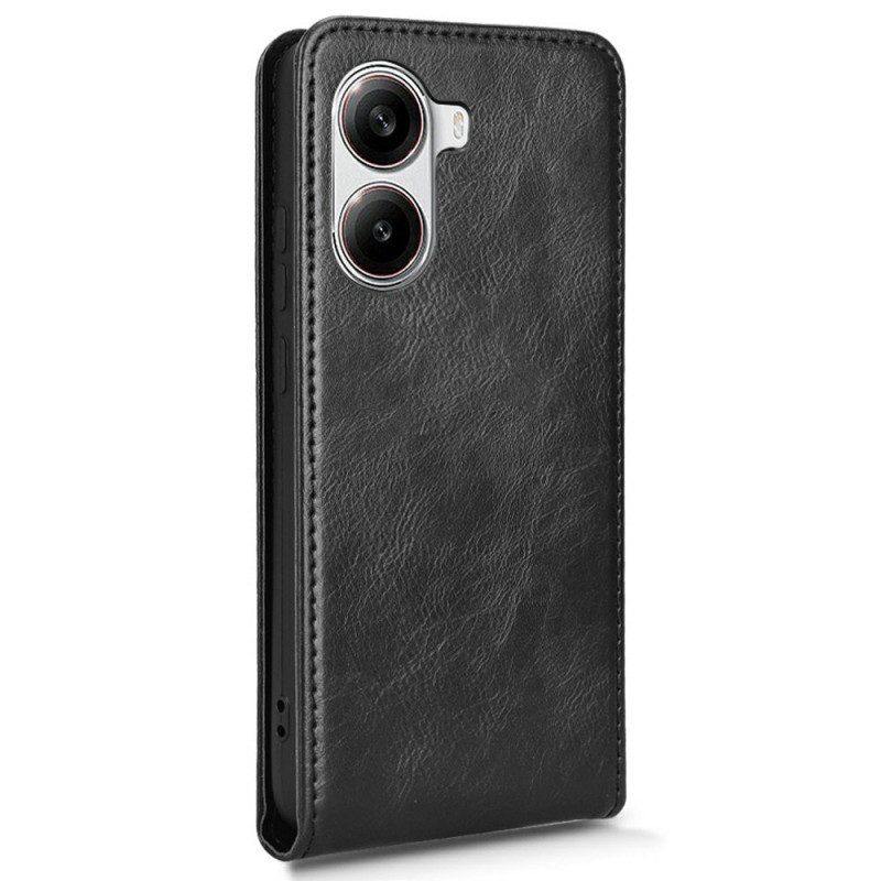 Läderfodral Poco X7 Pro 5g Telefonfodral Vertikal Flikdesign