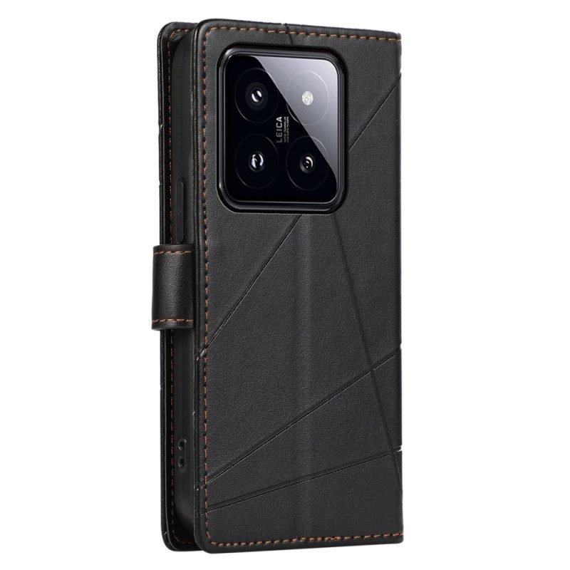 Läderfodral Xiaomi 14 Pro Telefonfodral Linor Med Rem