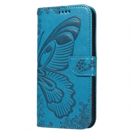 Läderfodral Xiaomi 15 Pro Telefonfodral Fjärilsdesign