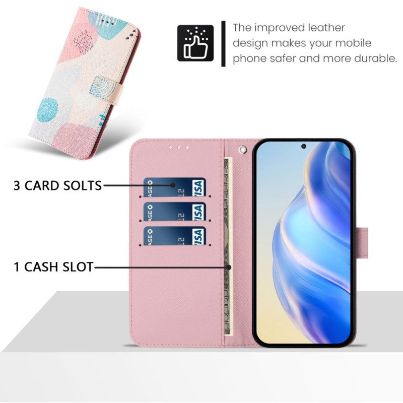 Läderfodral Xiaomi 15 Pro Telefonfodral Graffitimönster