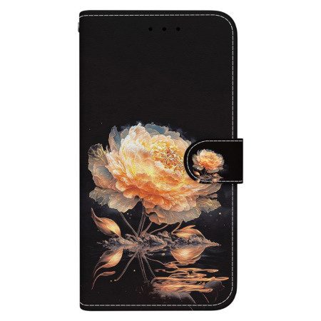 Läderfodral Xiaomi 15 Pro Telefonfodral Gyllene Pion
