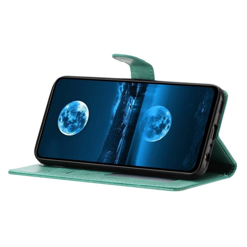 Läderfodral Xiaomi 15 Pro Telefonfodral Konstläder Med Rem