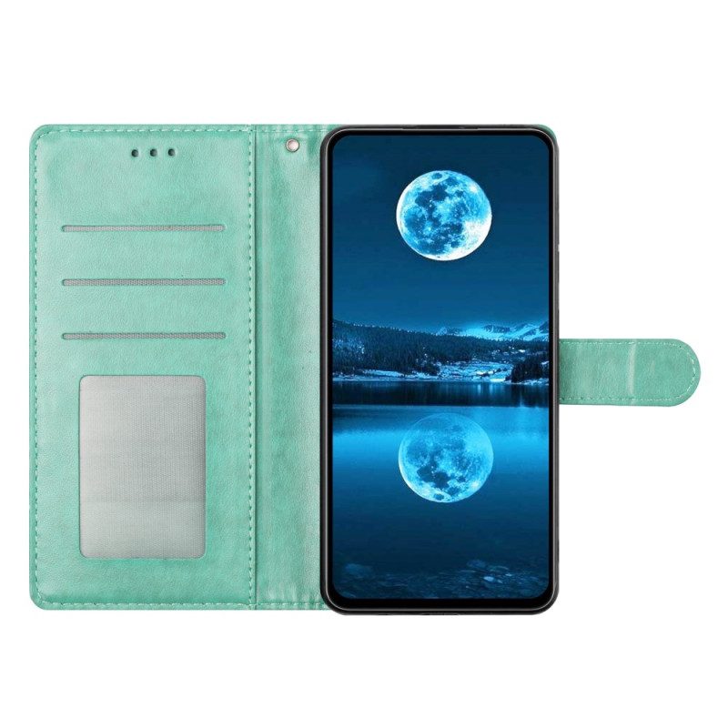 Läderfodral Xiaomi 15 Pro Telefonfodral Konstläder Med Rem