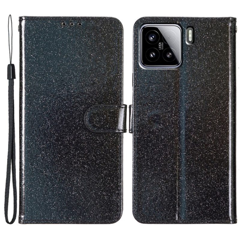 Läderfodral Xiaomi 15 Pro Telefonfodral Paljetter