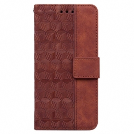 Läderfodral Xiaomi 15 Pro Telefonfodral Vävt Mönster