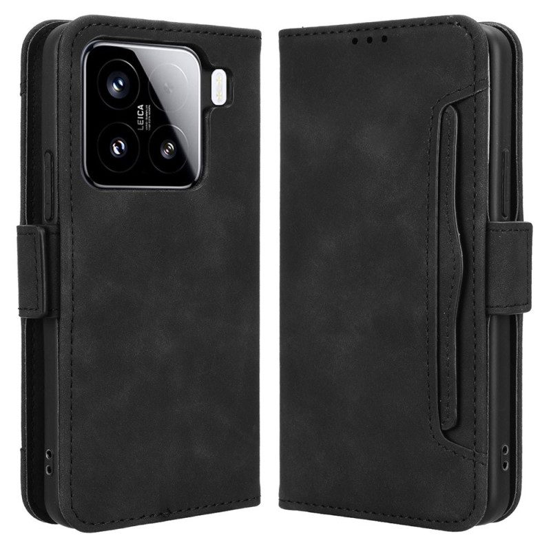Läderfodral Xiaomi 15 Telefonfodral Flera Kort
