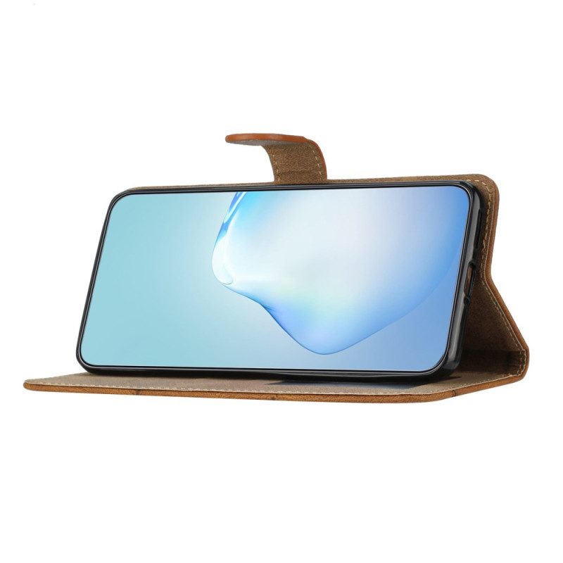 Läderfodral Xiaomi 15 Telefonfodral Linjer