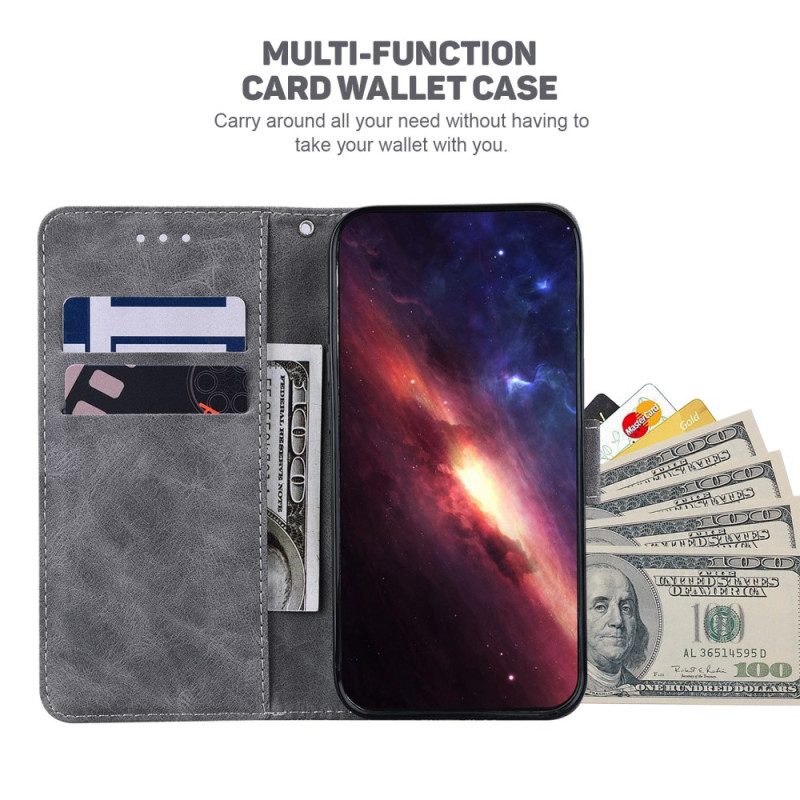 Läderfodral Xiaomi 15 Telefonfodral Vävd Design