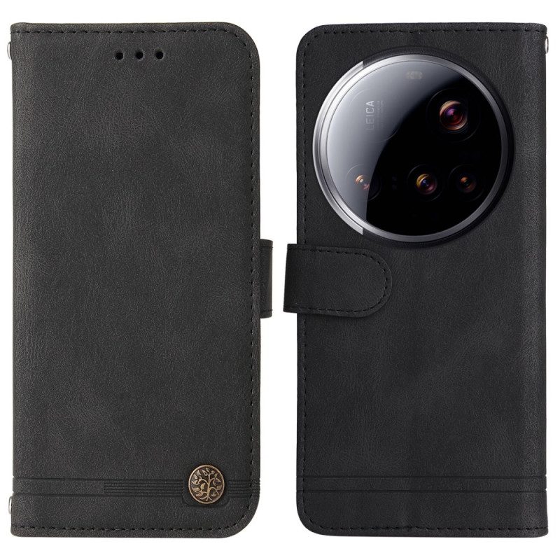 Läderfodral Xiaomi 15 Ultra Telefonfodral Dekorativ Nit