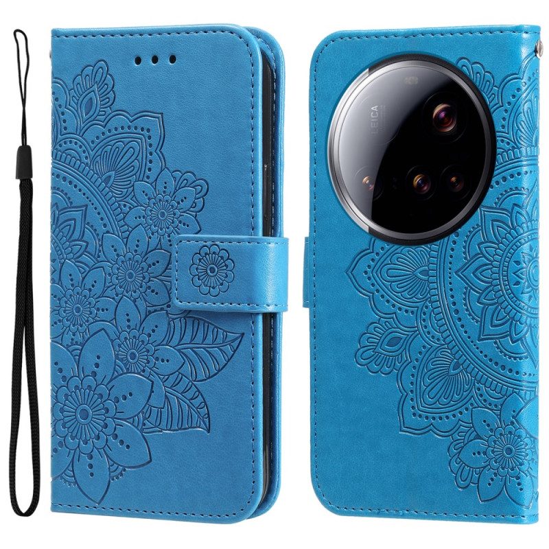 Läderfodral Xiaomi 15 Ultra Telefonfodral Mandalatryck
