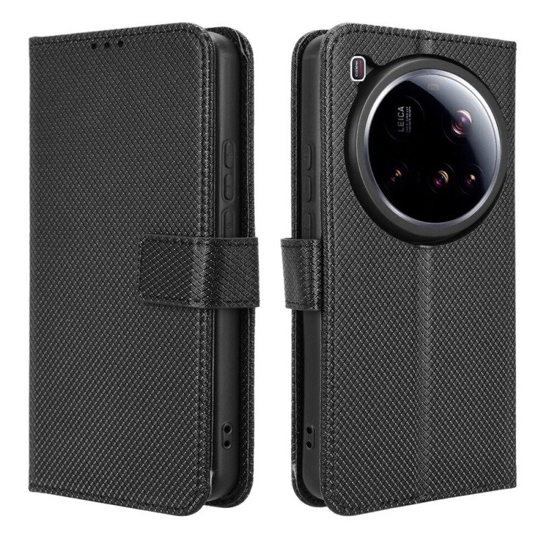 Läderfodral Xiaomi 15 Ultra Telefonfodral Remsömmar