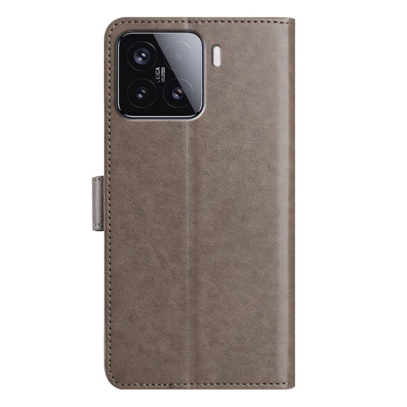 Läderfodral Xiaomi 15t Pro Telefonfodral 8 Kort Hållare