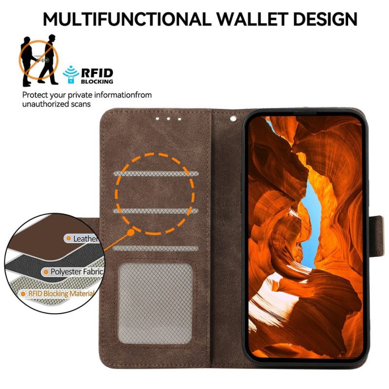 Läderfodral Xiaomi 15t Pro Telefonfodral Abeel Rfid-plånbok