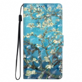 Läderfodral Xiaomi 15t Pro Telefonfodral Aprikosträdblommor