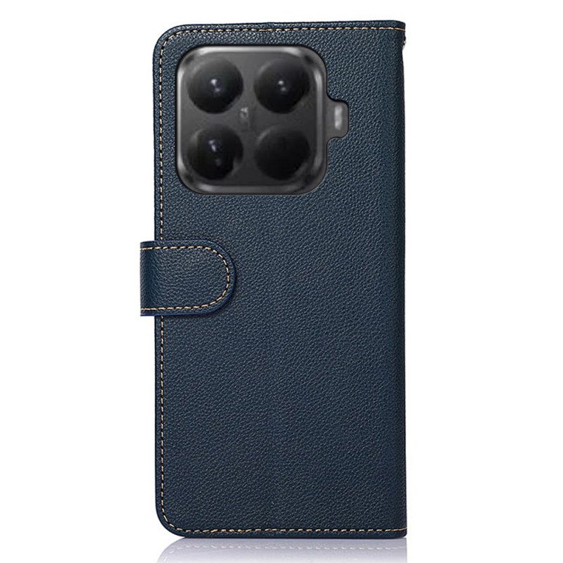 Läderfodral Xiaomi 15t Pro Telefonfodral Khazneh Rfid-plånbok