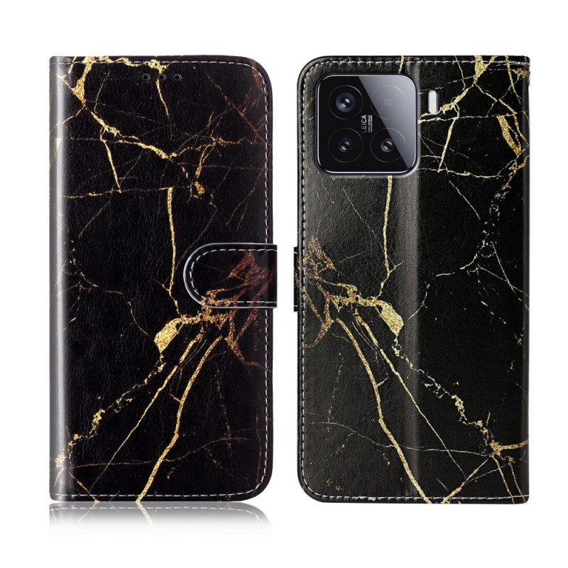 Läderfodral Xiaomi 15t Pro Telefonfodral Marmor