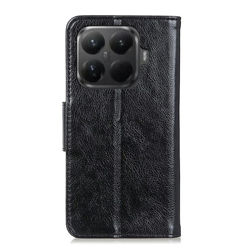 Läderfodral Xiaomi 15t Pro Telefonfodral Nappa Splitläder