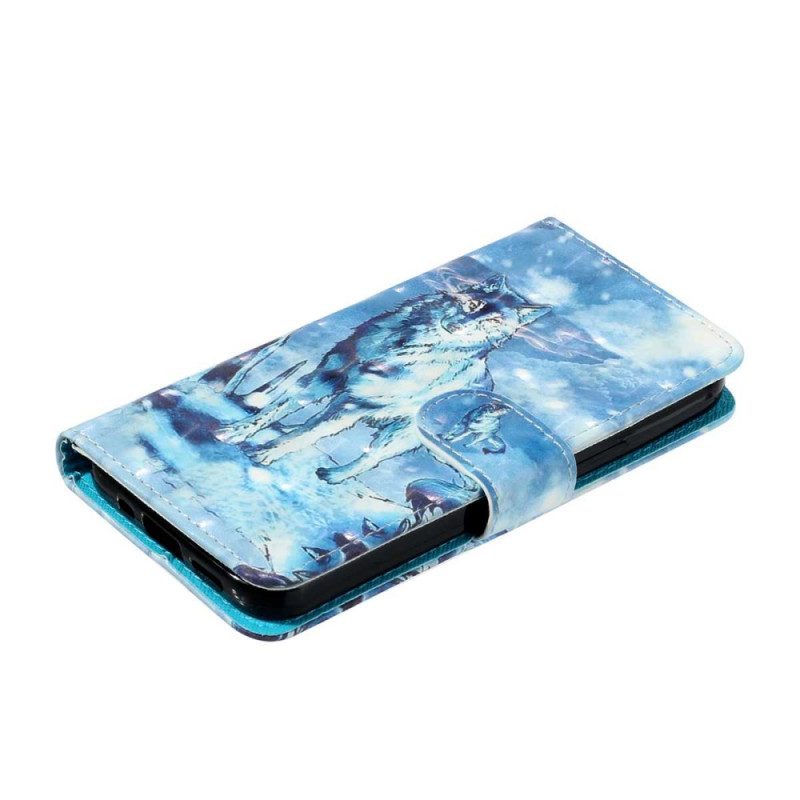 Läderfodral Xiaomi 15t Pro Telefonfodral Snövarg