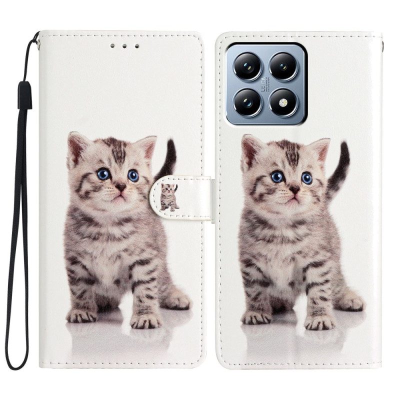 Läderfodral Xiaomi 15t Pro Telefonfodral Söt Katt