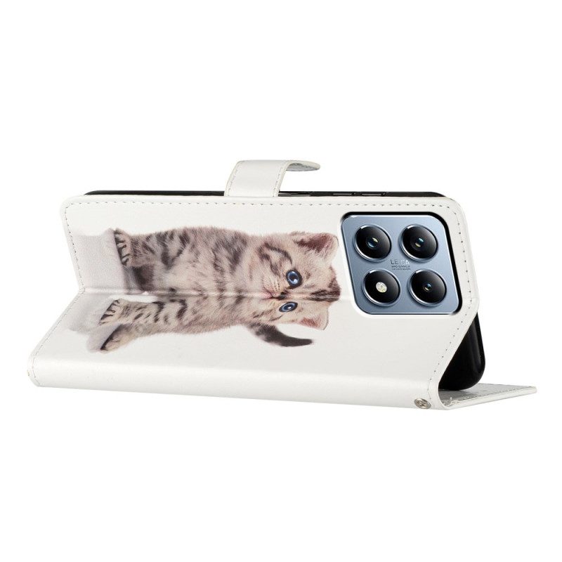 Läderfodral Xiaomi 15t Pro Telefonfodral Söt Katt