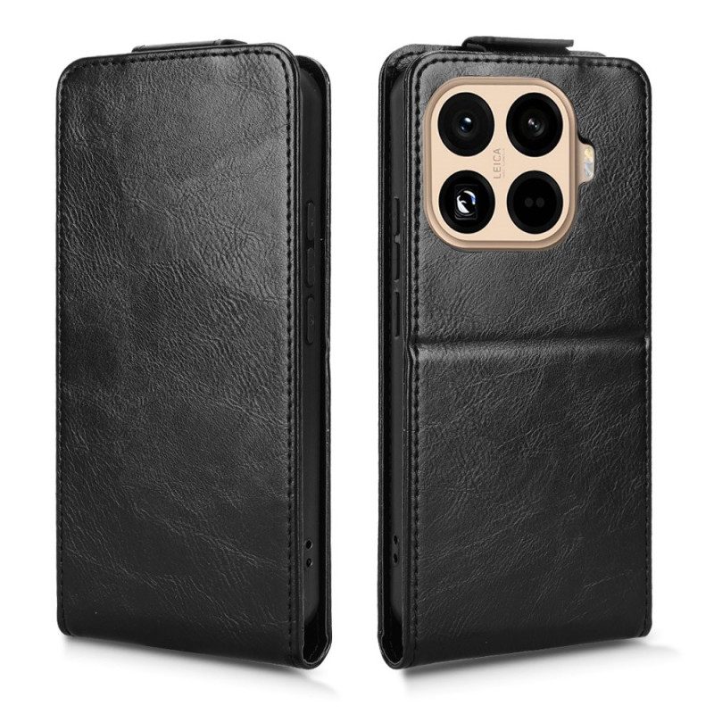 Läderfodral Xiaomi 15t Pro Telefonfodral Vertikal Fällbar Design