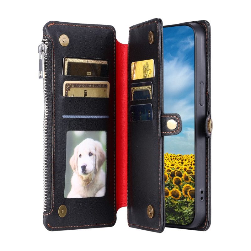 Läderfodral Xiaomi 15t Telefonfodral 8 Kortfack