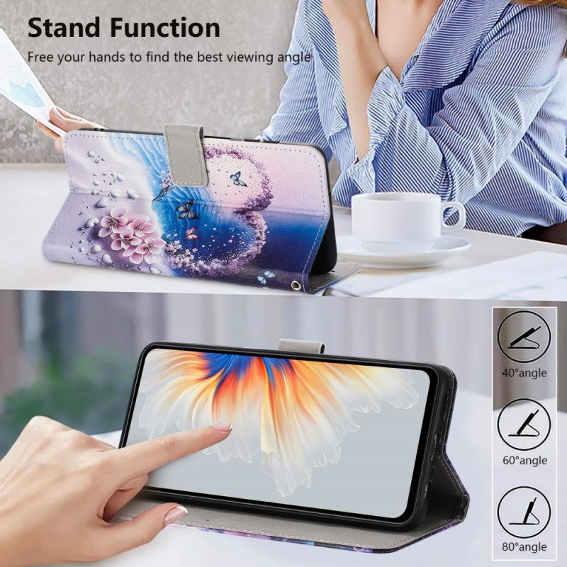 Läderfodral Xiaomi 15t Telefonfodral Hjärta