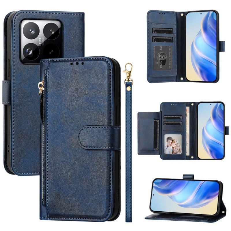 Läderfodral Xiaomi 15t Telefonfodral Komplett Plånbok