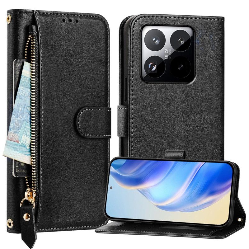Läderfodral Xiaomi 15t Telefonfodral Komplett Plånbok