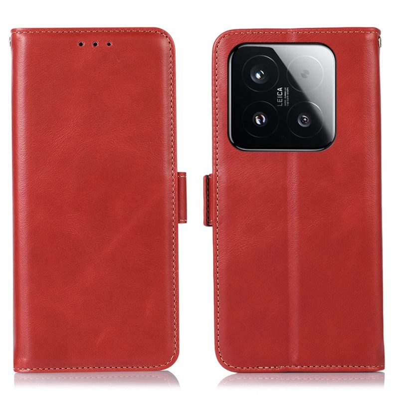 Läderfodral Xiaomi 15t Telefonfodral Läder