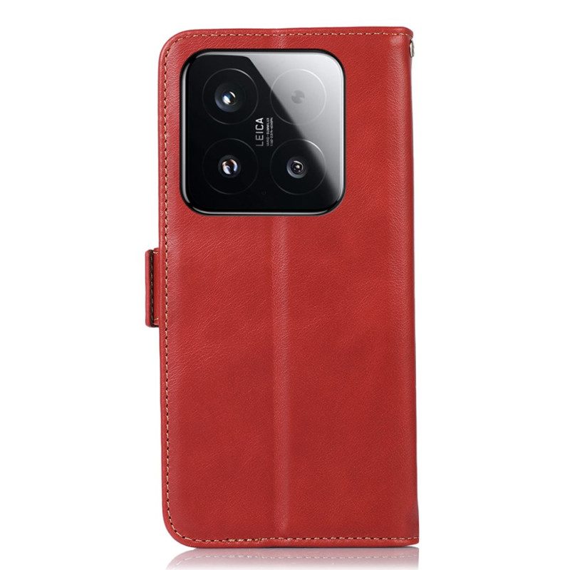 Läderfodral Xiaomi 15t Telefonfodral Läder