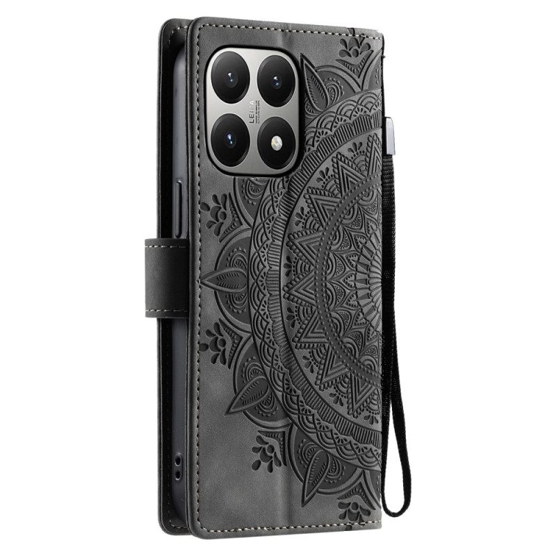Läderfodral Xiaomi 15t Telefonfodral Mandala-mockaeffekt