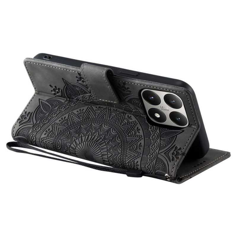 Läderfodral Xiaomi 15t Telefonfodral Mandala-mockaeffekt