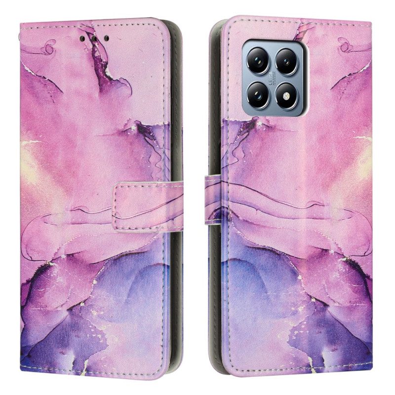 Läderfodral Xiaomi 15t Telefonfodral Marmor