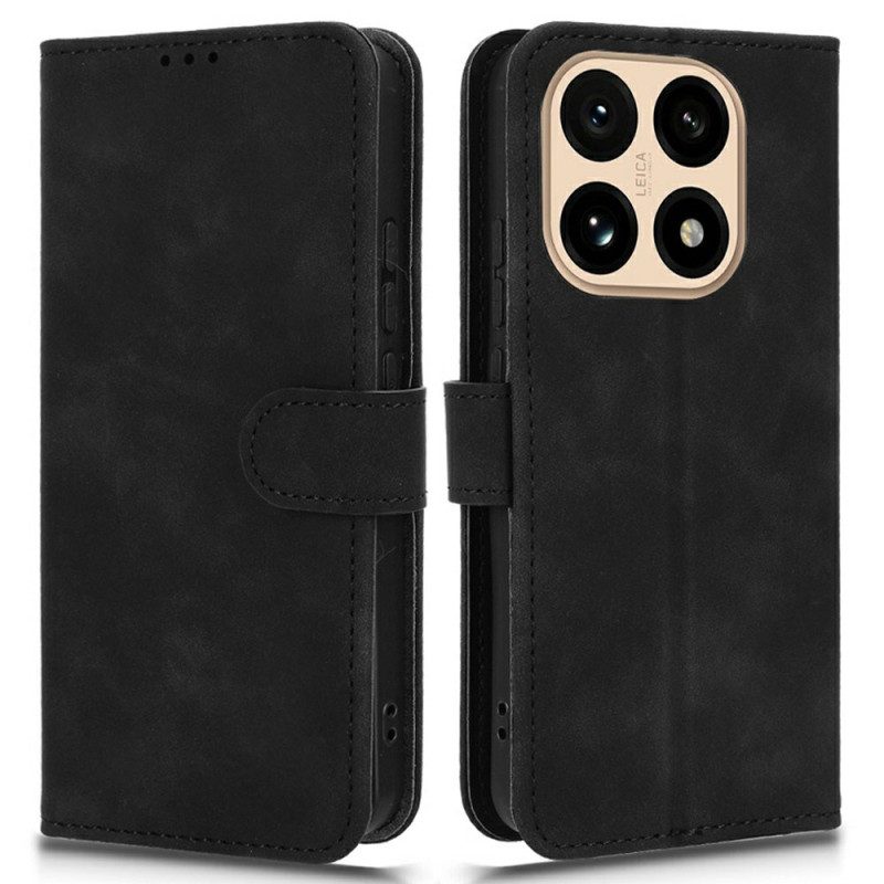 Läderfodral Xiaomi 15t Telefonfodral Mocka Effekt
